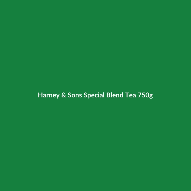 Harney & Sons Special Blend Tea 750g packaging, showcasing the brand and tea blend.
