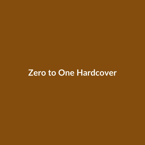 Zero to One (Hardcover) - 2