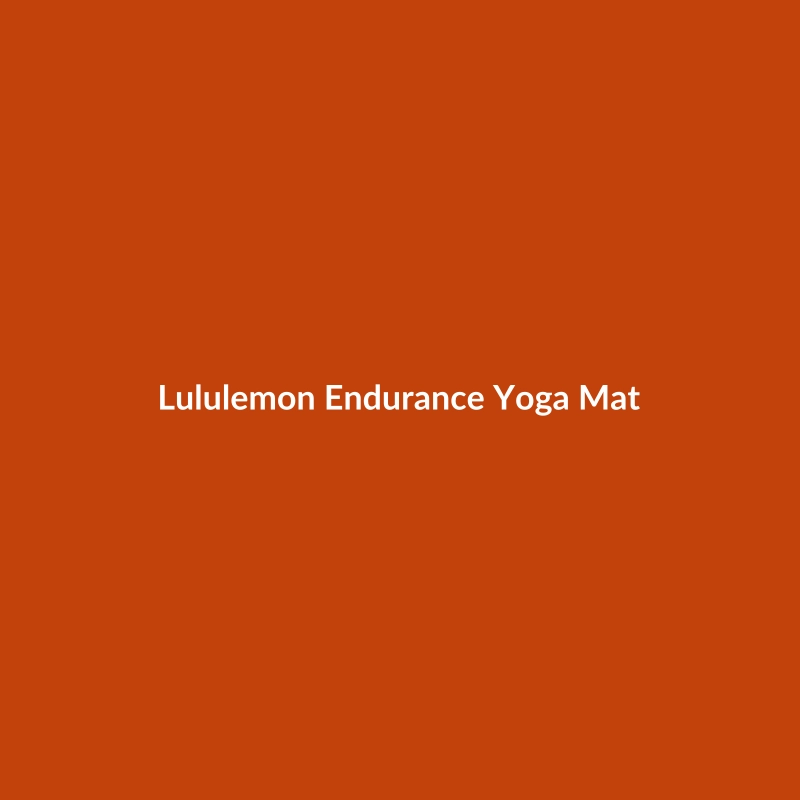 Lululemon Endurance Yoga Mat in blue, designed for professional martial arts training.