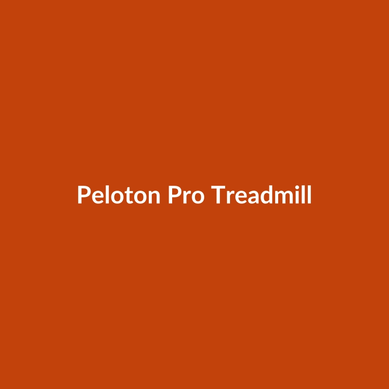 Red Peloton Pro Treadmill for running and weightlifting, ideal for beginners.
