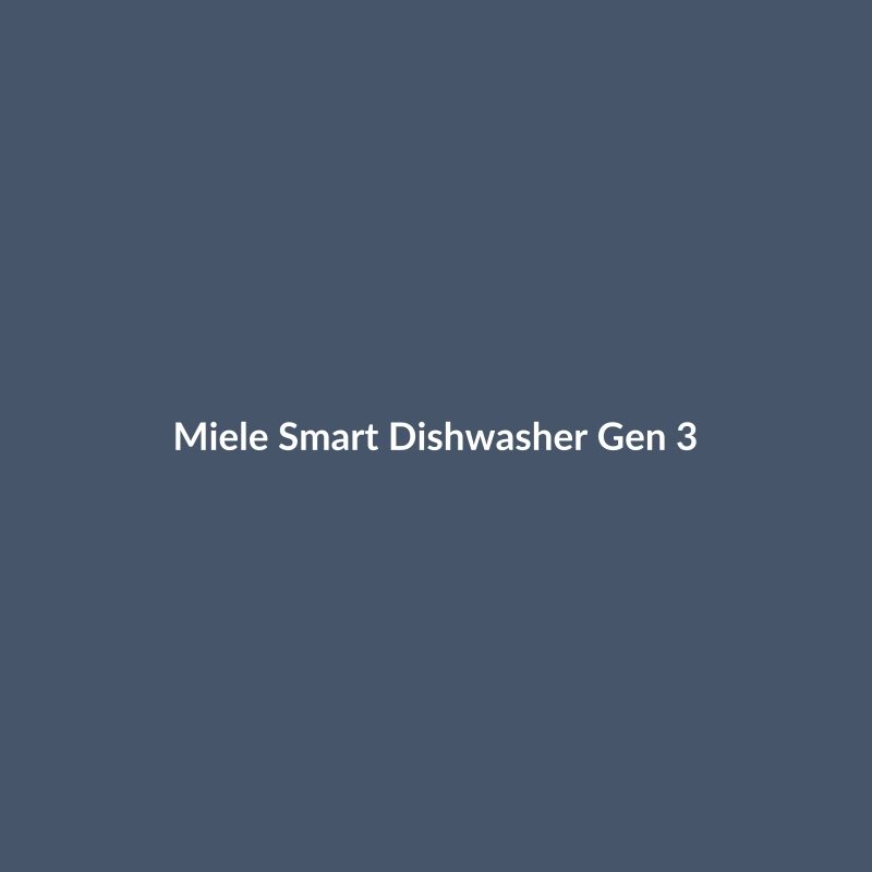 Miele Smart Dishwasher Gen 3 in Silver and Matte Black, showcasing its modern design and smart features.