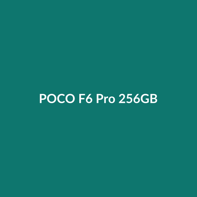 POCO F6 Pro 256GB smartphone in Purple, showcasing its 200MP camera and large foldable screen.