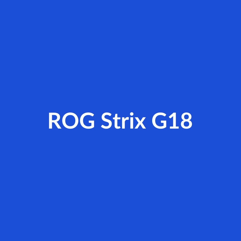 ASUS ROG Strix G18 gaming laptop in Silver with Intel Core Ultra 7, NVIDIA RTX 4070, 64GB RAM, and 16-inch display.