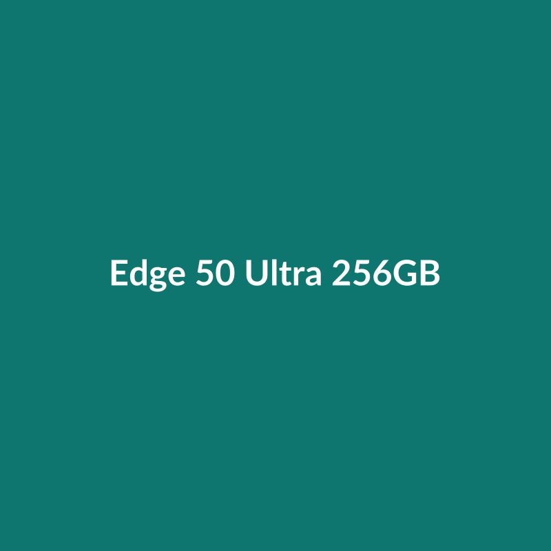 Motorola Edge 50 Ultra 256GB smartphone in Green, Pink, Purple, or Blue, featuring a 200MP camera and large display.