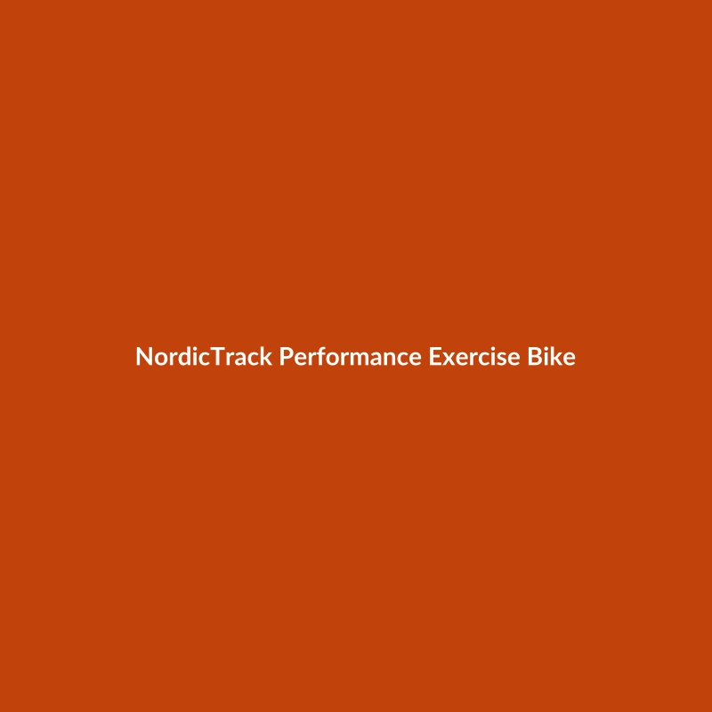 White NordicTrack Performance Exercise Bike for beginners, ideal for home fitness and cardio workouts.