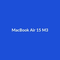 MacBook Air 15" M3 laptop in Blue or Dark Green, featuring Apple M4 Pro processor and 16GB RAM.