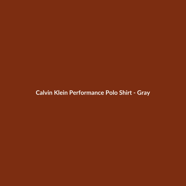Calvin Klein Performance Polo Shirt - Gray - 2