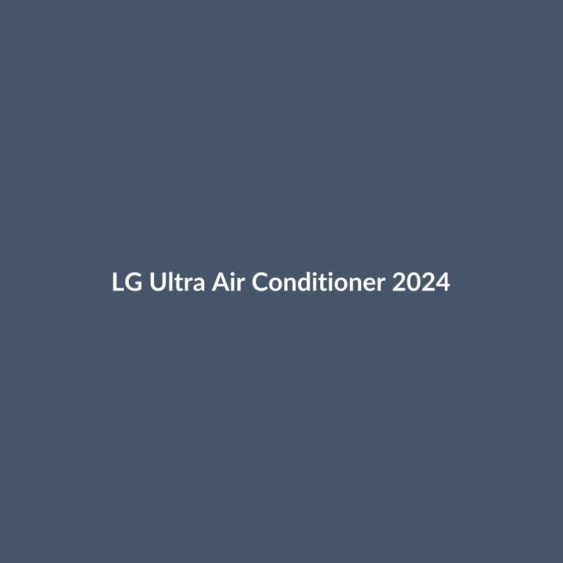 LG Ultra Air Conditioner 2024 in Silver, showcasing its modern design and smart features.