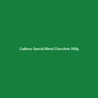 Cadbury Special Blend Chocolate 500g bar, organic, made in Spain