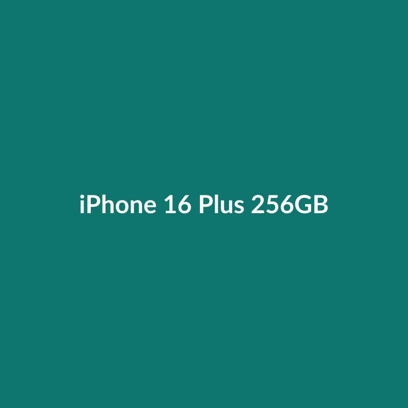 iPhone 16 Plus 256GB in Titanium Gray, showcasing its large 6.9-inch screen and sleek design.