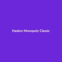 Hasbro Monopoly Classic board game box, featuring iconic game pieces and property cards.