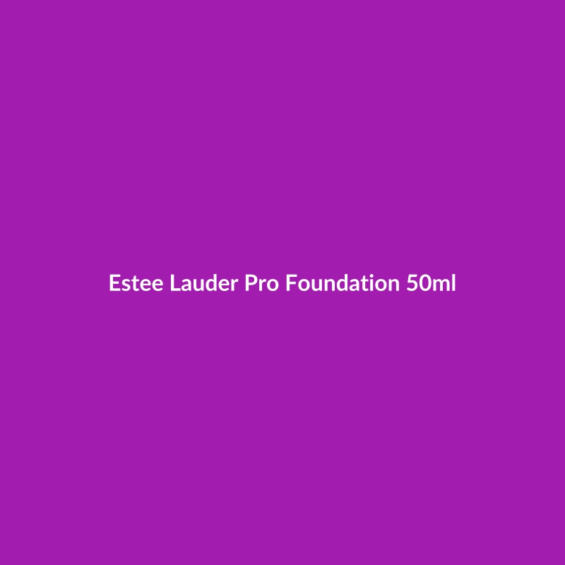Estee Lauder Pro Foundation 50ml bottle, formulated for combination skin with Hyaluronic Acid, Squalane, and Peptides.