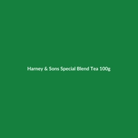 Harney & Sons Special Blend Tea 100g package, featuring organic and vegan certification.