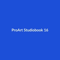 ASUS ProArt Studiobook 16 laptop in Blue, Black, or Space Gray with Intel Core Ultra 5, RTX 5070, 36GB RAM, and 1TB SSD.