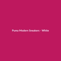 Puma Modern Sneakers in white, featuring a tweed material, ideal for women's fashion and date night occasions.