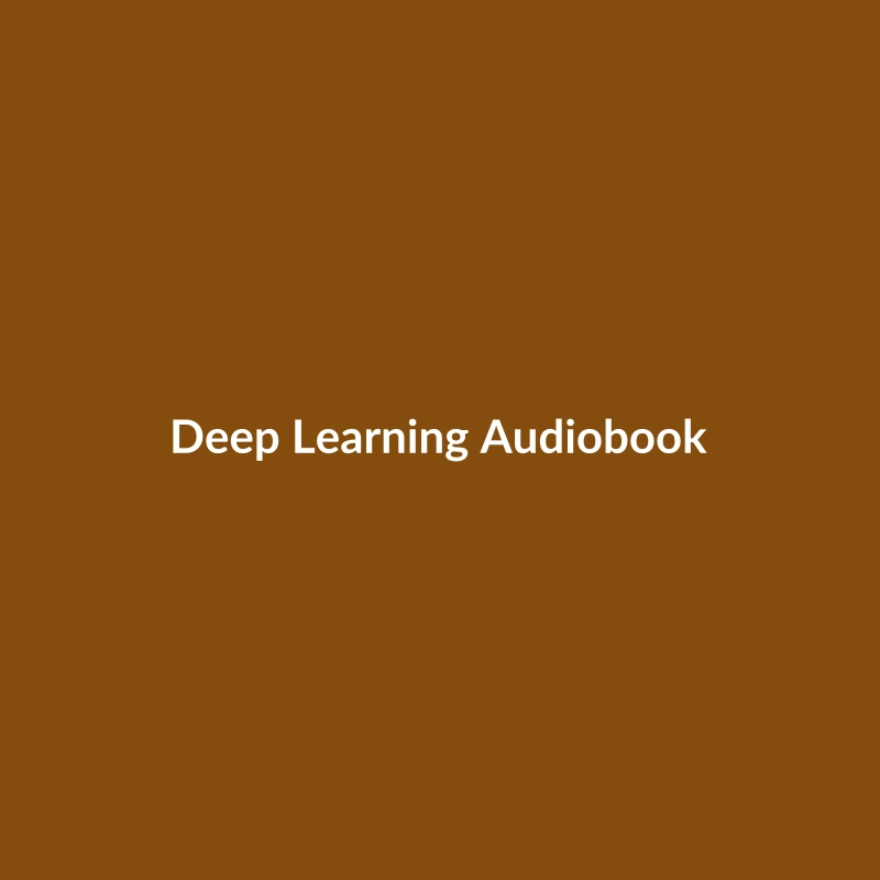 Deep Learning Audiobook by Ian Goodfellow, a Science & Technology book from Stationery Hub.