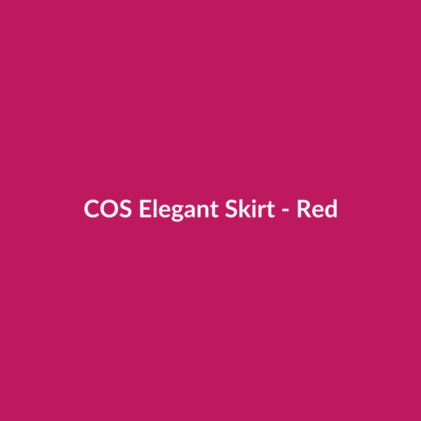 COS Elegant Skirt - Red - 2