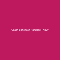 Coach Bohemian Handbag in Navy, made of wool, suitable for casual occasions and Fall/Winter season.