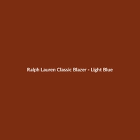 Ralph Lauren Classic Blazer in light blue suede for men, featuring a regular fit and available in various sizes.
