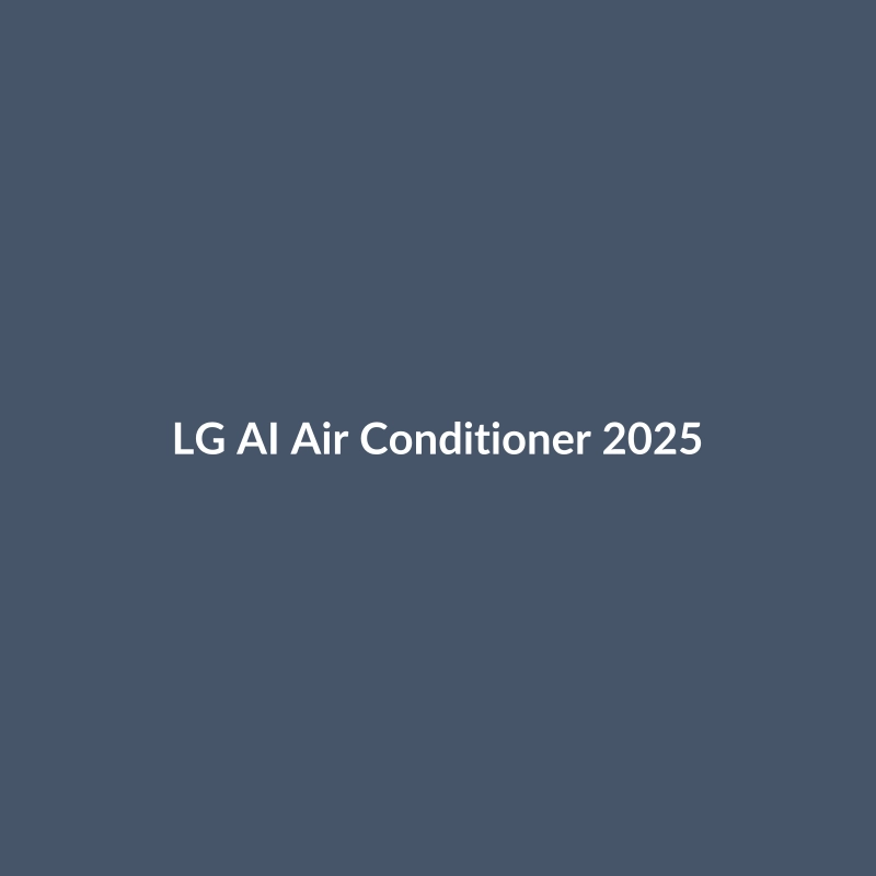 LG AI Air Conditioner 2025 in Navy color, showcasing its modern design and smart features.