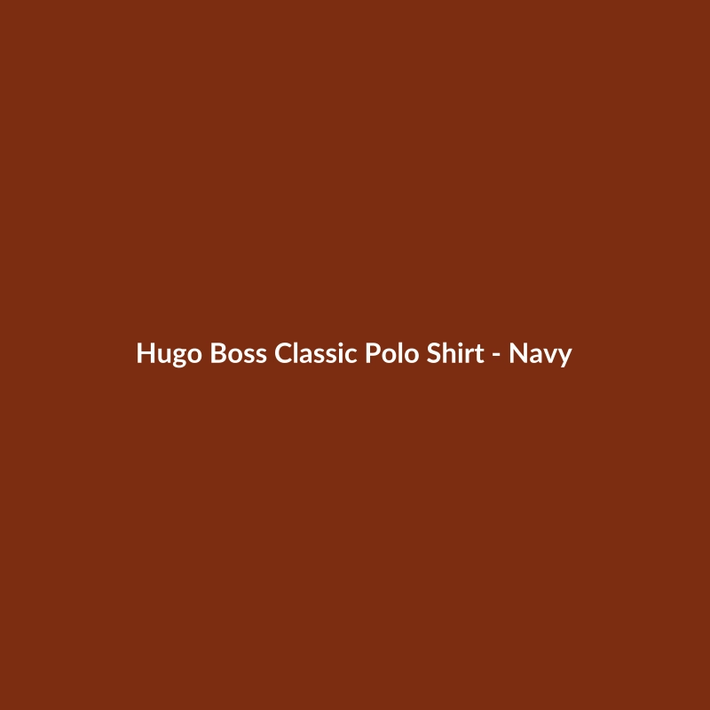 Hugo Boss Classic Navy Linen Polo Shirt for Men, Relaxed Fit, Spring/Summer Collection