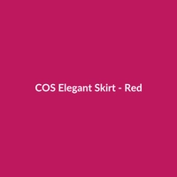 COS Elegant Skirt in Red, featuring a sophisticated design suitable for date nights. Available in Burgundy and Black.