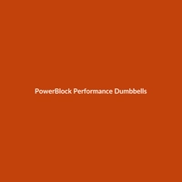 PowerBlock Performance Dumbbells in orange, neon yellow, and blue, weighing 5lbs each, designed for beginner cycling workouts.