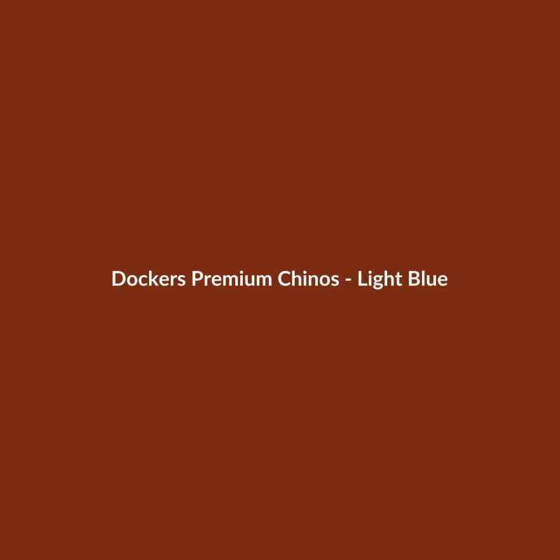 Dockers Premium Chinos in Light Blue, Men's Relaxed Fit Denim Pants