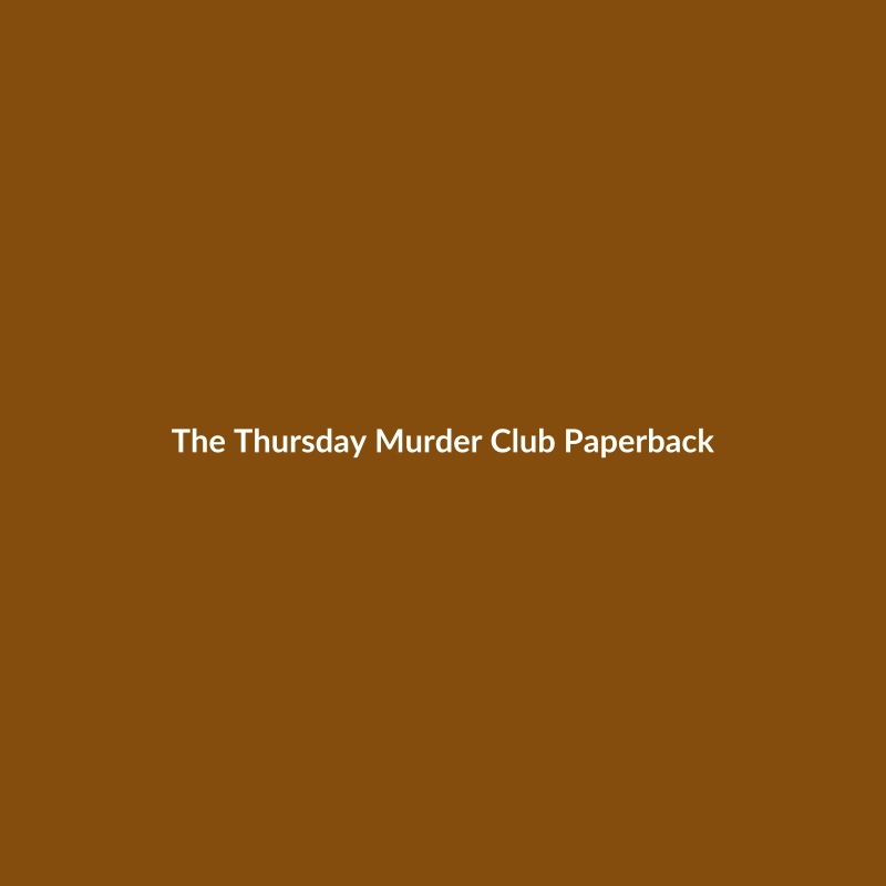 The Thursday Murder Club paperback book by Richard Osman, a fiction novel with 468 pages.