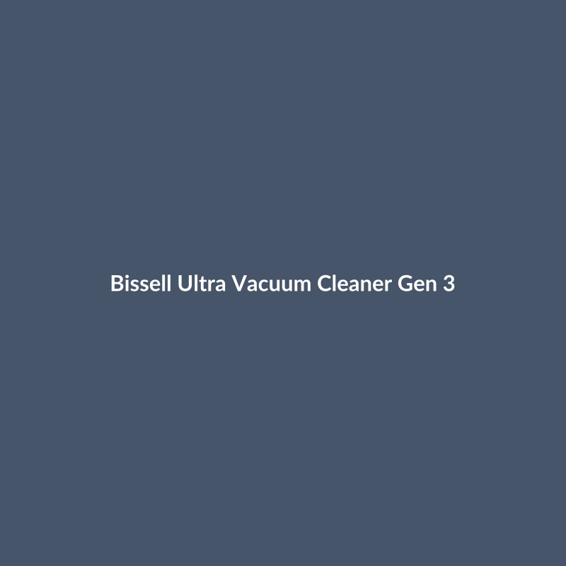 Bissell Ultra Vacuum Cleaner Gen 3 in Stainless Steel and Matte Black, showcasing its modern design and powerful performance.