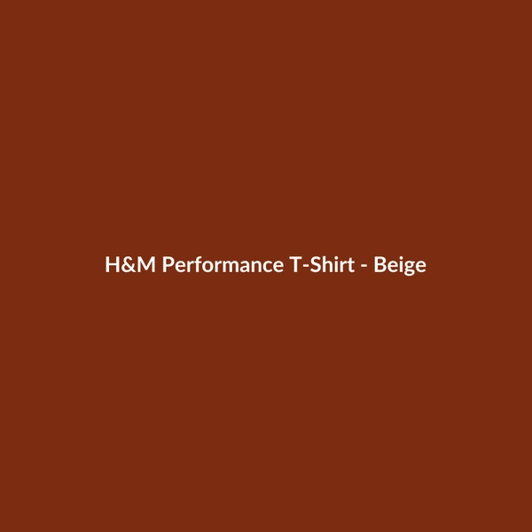 H&M Performance T-Shirt - Beige - 2