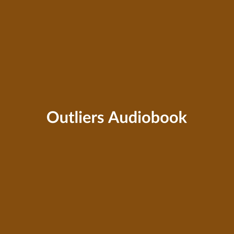 Outliers Audiobook by Malcolm Gladwell, a non-fiction book about success and achievement.