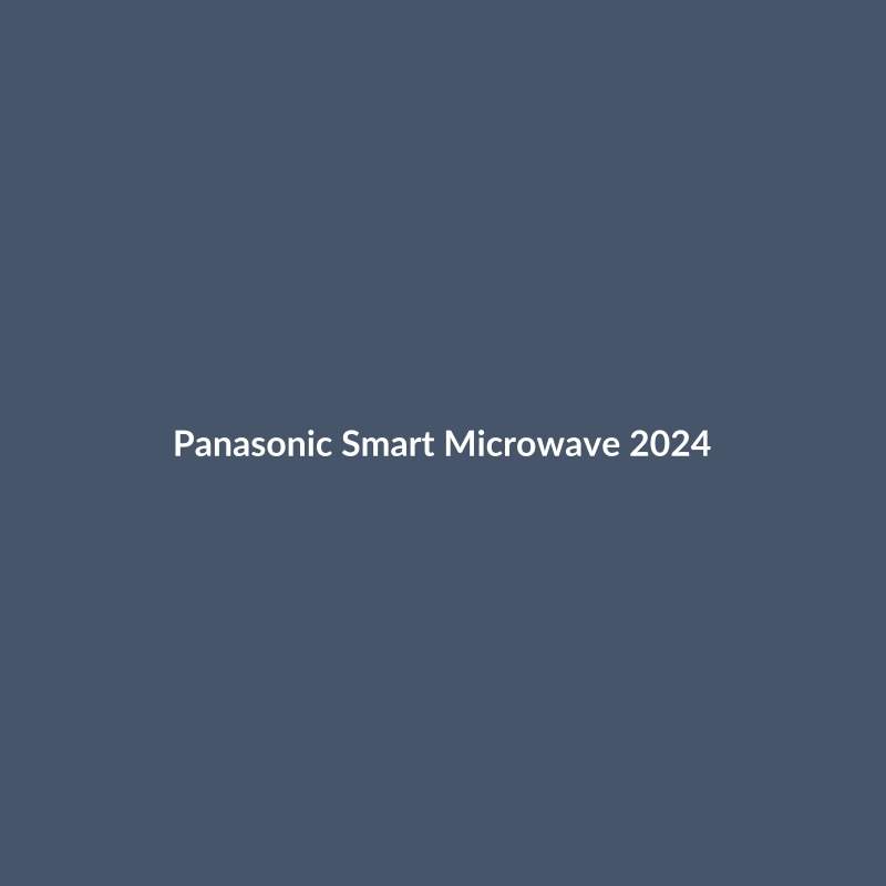 Panasonic Smart Microwave 2024 in Navy, featuring Wi-Fi, Alexa, and Google Home compatibility.