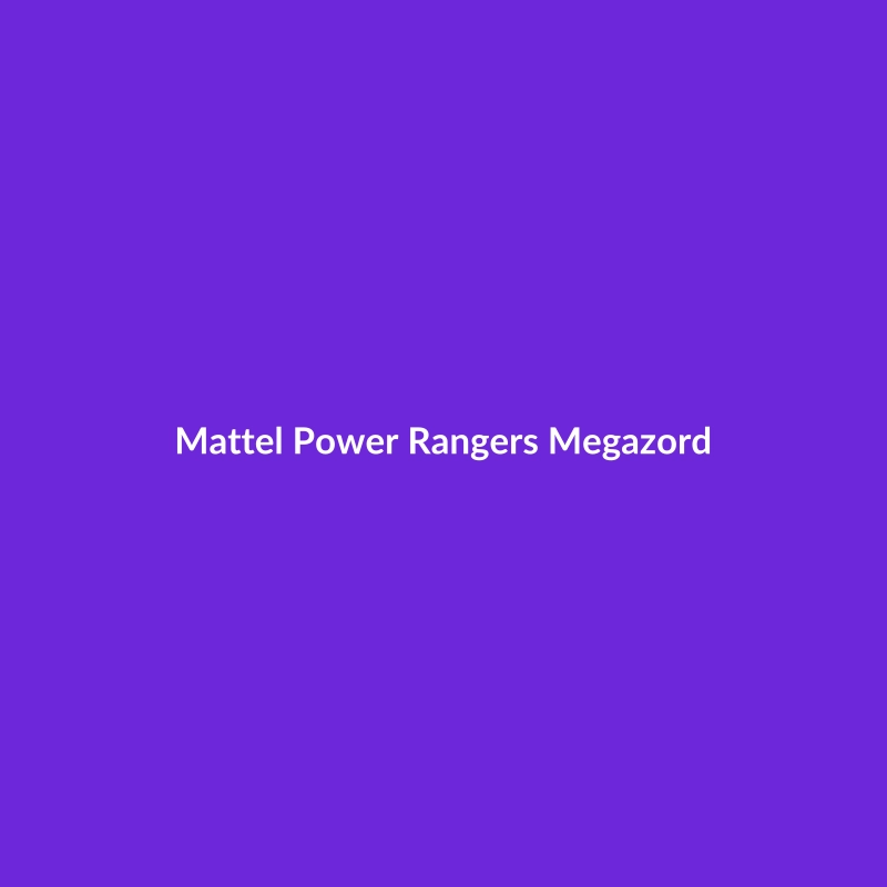 Mattel Power Rangers Megazord action figure, a plush toy for children aged 3-5 years.