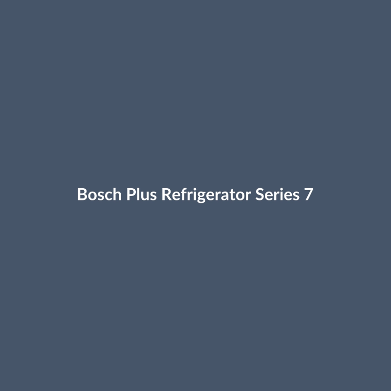 Bosch Plus Refrigerator Series 7 in Matte Black and Stainless Steel finish, showcasing modern design and smart features.