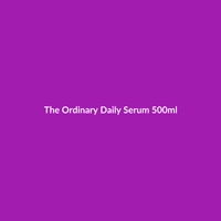 The Ordinary Daily Serum 500ml bottle, formulated with Vitamin C, Niacinamide, and Salicylic Acid for combination skin.