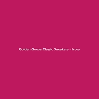 Golden Goose Classic Sneakers in Ivory for women, showcasing a stylish and casual design.