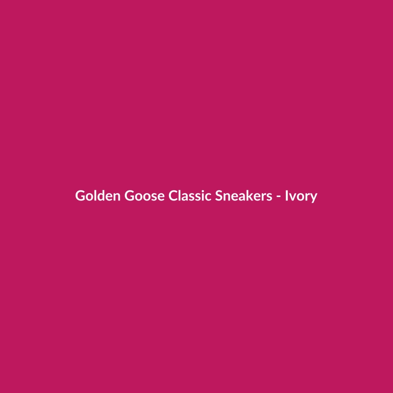 Golden Goose Classic Sneakers in Ivory for women, showcasing a stylish and casual design.