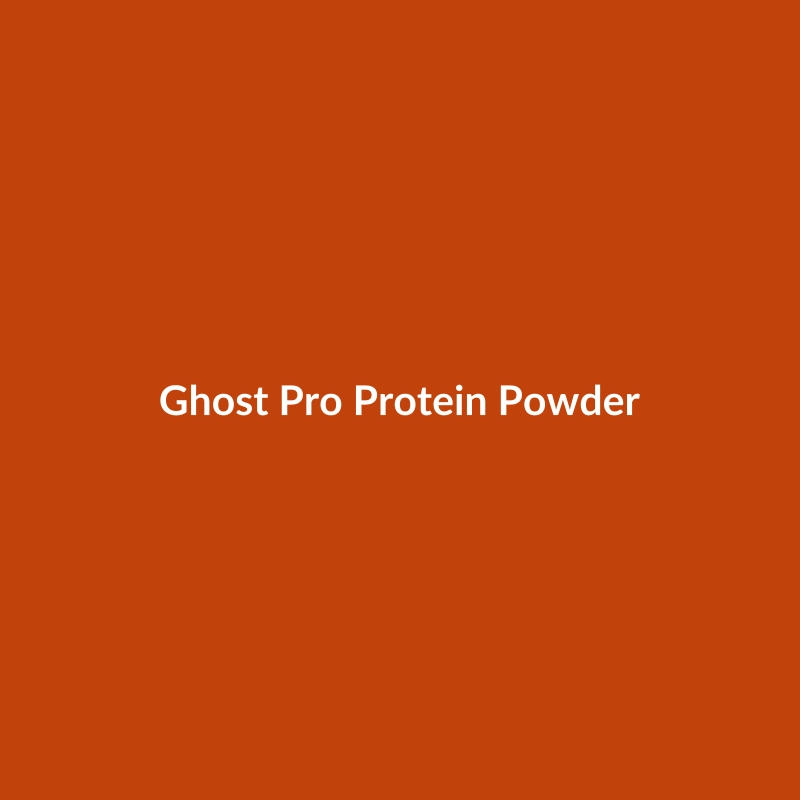 Ghost Pro Protein Powder in Cookies & Cream flavor, available in Blue, Orange, and Neon Yellow.
