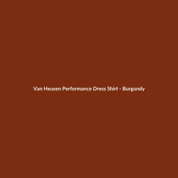 Van Heusen Performance Dress Shirt - Burgundy - 2