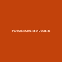 Red PowerBlock Competition Dumbbells, 25lbs, ideal for intermediate CrossFit and Yoga training.