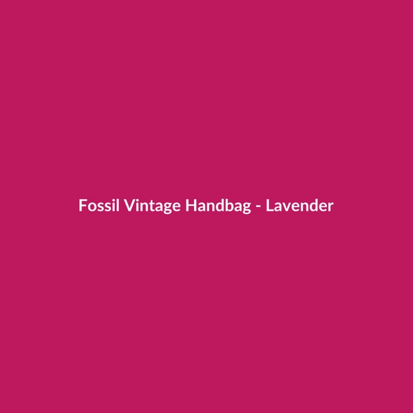 Fossil Vintage Handbag - Lavender - 2