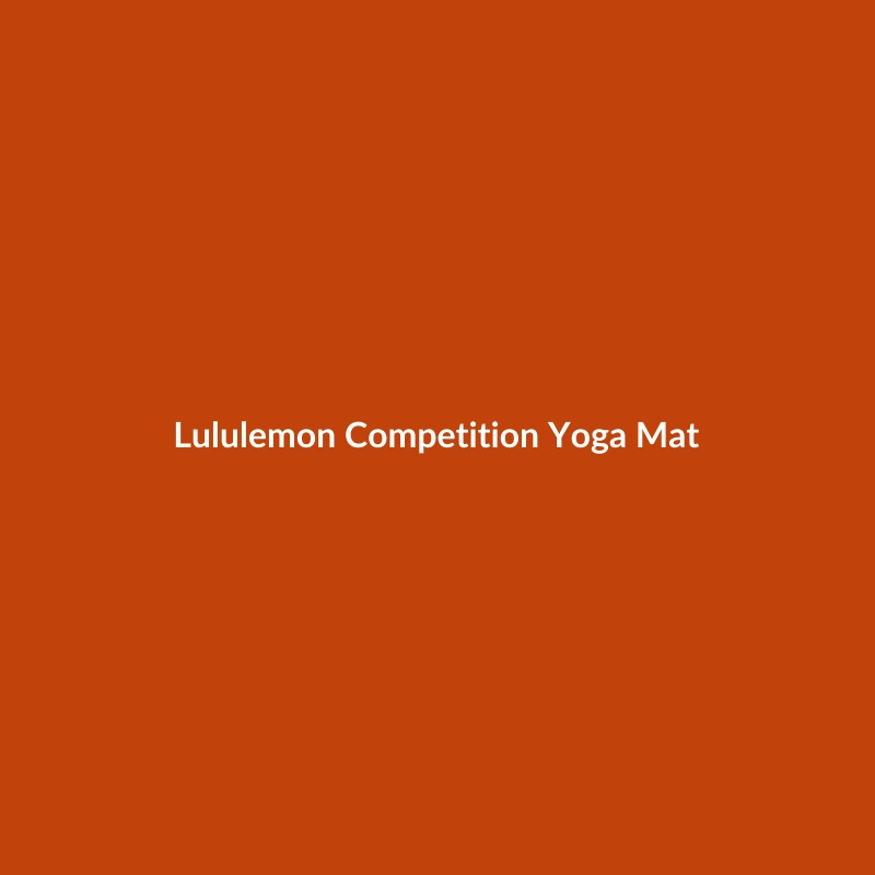 Lululemon Competition Yoga Mat in White, designed for advanced athletes in yoga, cycling, and CrossFit.