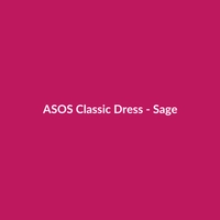 ASOS Classic Dress in Sage, a wool work dress for women, available in various sizes and colors.