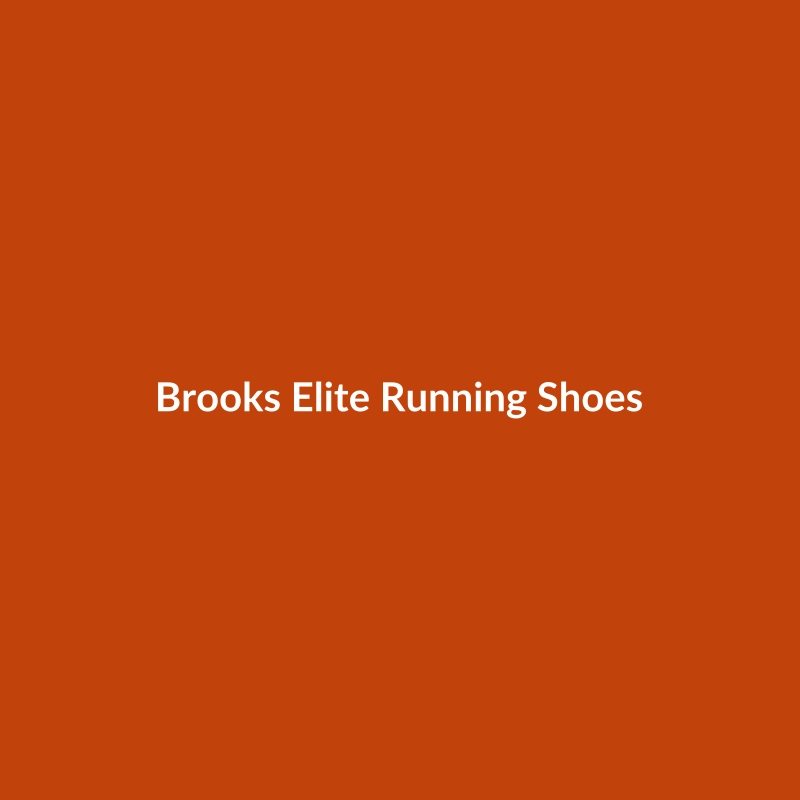 Brooks Elite Running Shoes in Black and White, designed for intermediate athletes in HIIT, CrossFit, and Weightlifting.
