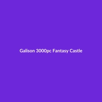 Galison 3000pc Fantasy Castle Puzzle featuring a detailed, whimsical castle illustration. Plush fabric material.