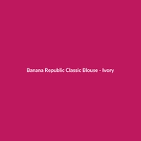 Banana Republic Classic Blouse in Ivory, a women's denim party top available in various sizes.