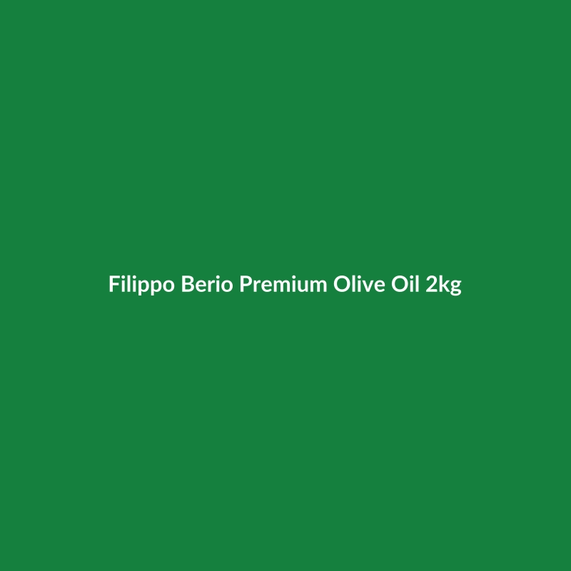 Filippo Berio Premium Olive Oil 2kg bottle, showcasing its organic and gluten-free qualities.