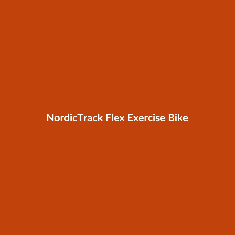NordicTrack Flex Exercise Bike in Green, Blue, Red, or White, designed for advanced cycling, yoga, and HIIT workouts.