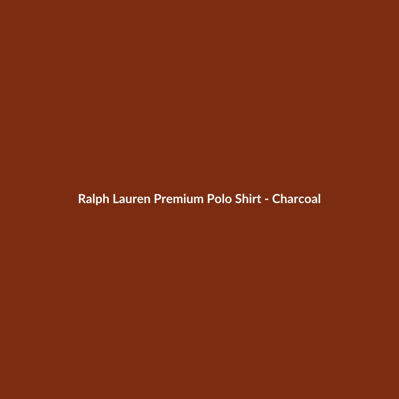 Ralph Lauren Premium Wool Polo Shirt in Charcoal for Men, Regular Fit, available in sizes XS-3XL and colors Beige, Brown, White, Navy.